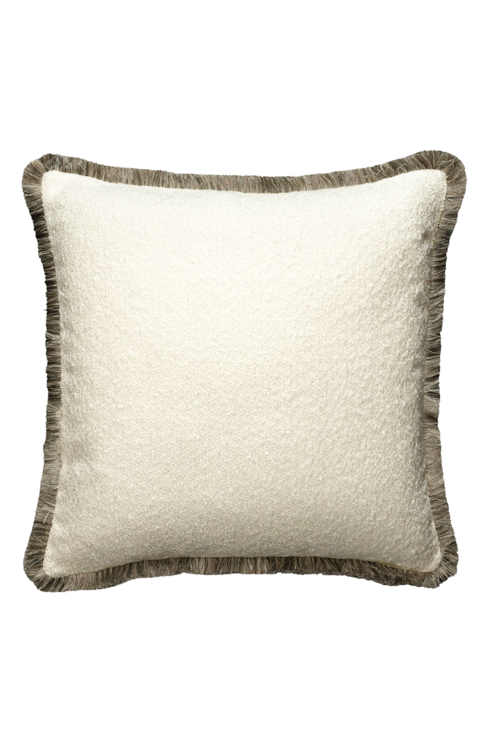 Boucle Fringed Square Cushion | Andrew Martin Huntsman | Oroa.com