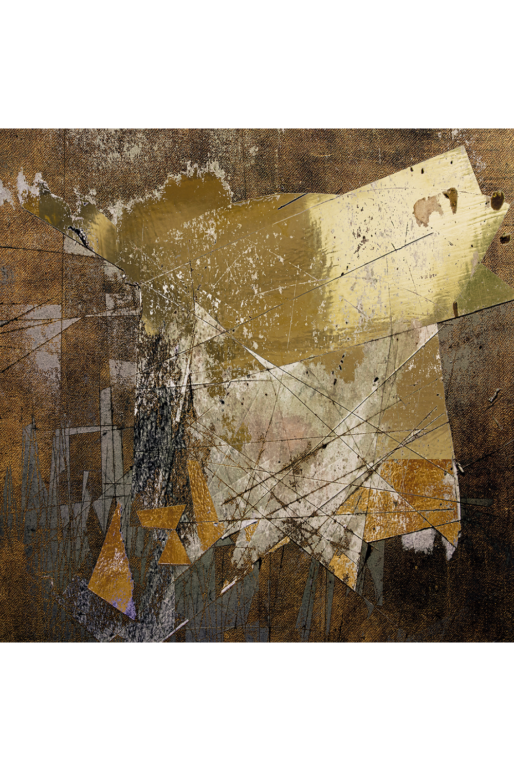 Gold Plexiglass Artwork | Andrew Martin Metamorphism | Oroa.com