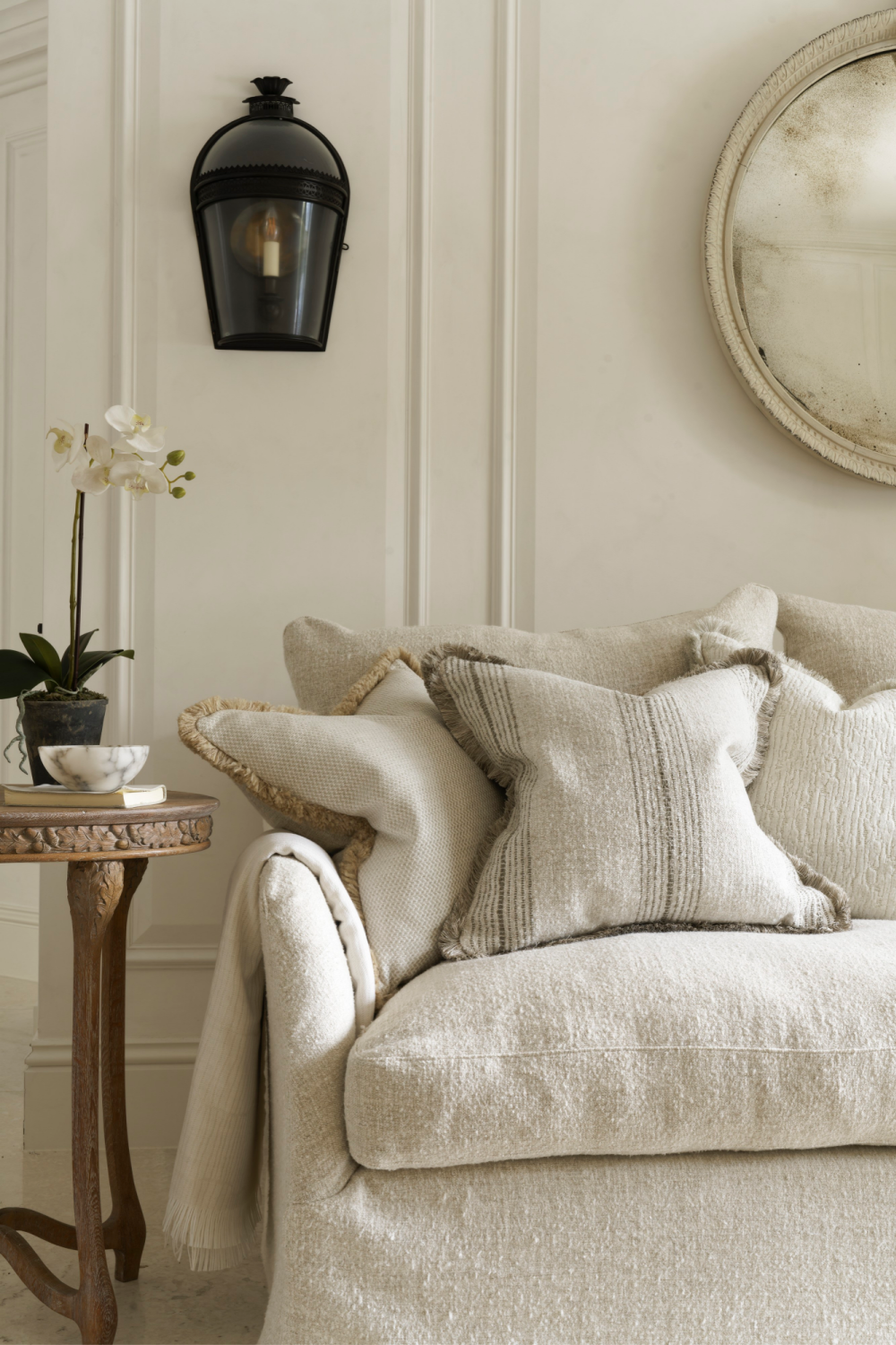 Textured Velvet Cushion | Andrew Martin Roma | Oroa.com