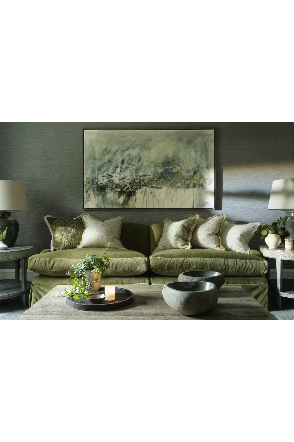 Textured Velvet Cushion | Andrew Martin Roma | Oroa.com