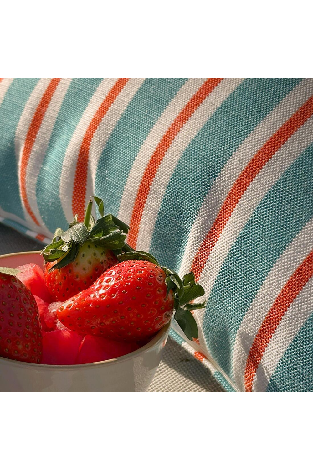 Deckchair Striped Outdoor Cushion | Andrew Martin Coast | Oroa.com