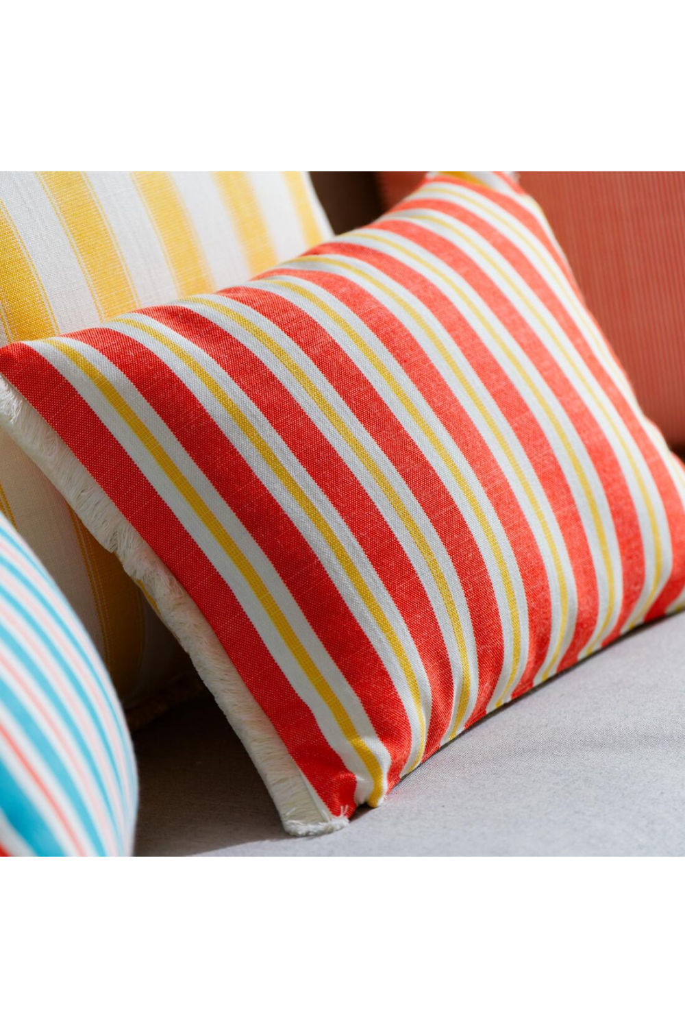 Deckchair Striped Outdoor Cushion | Andrew Martin Coast | Oroa.com