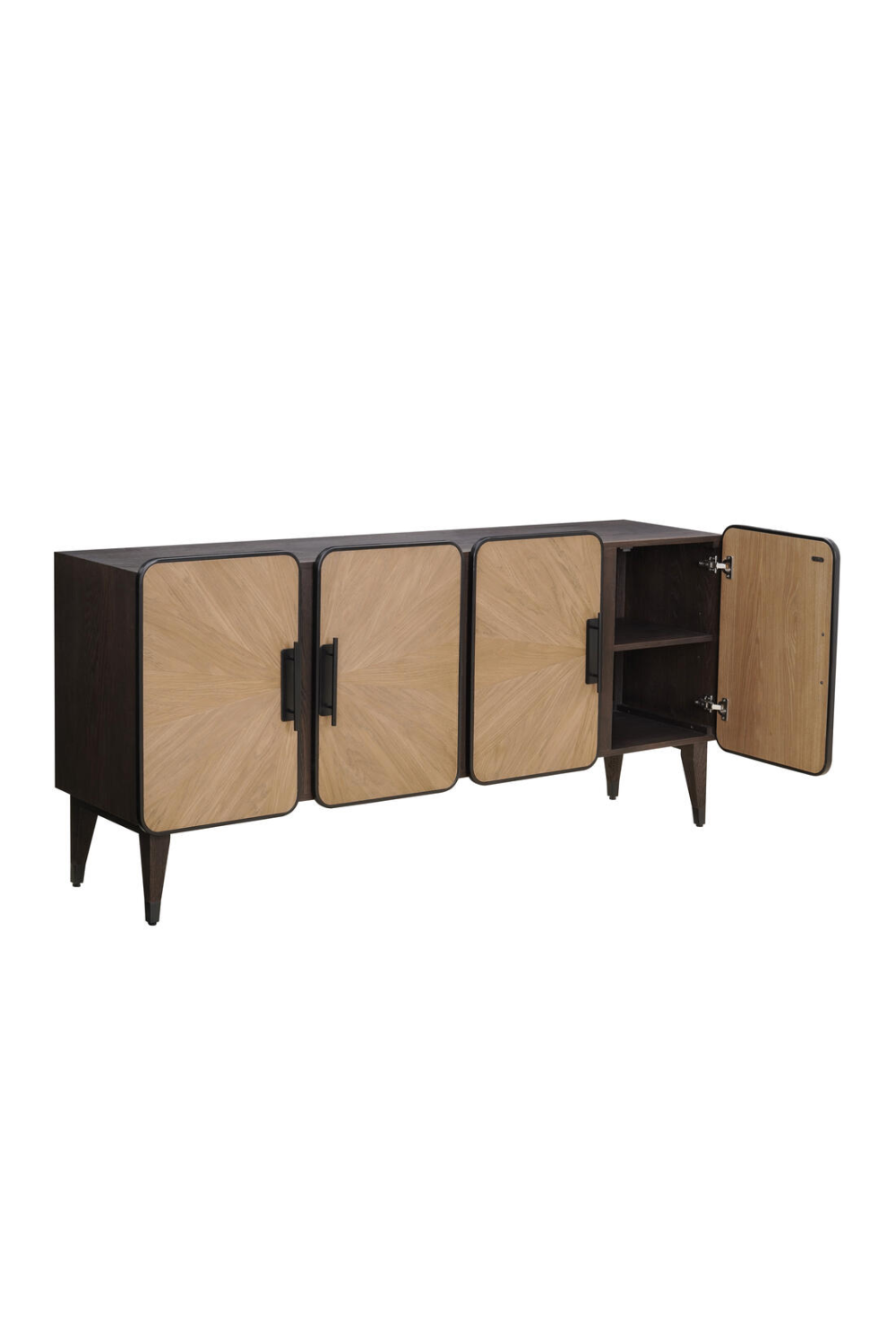 Oak Modern 4-Door Sideboard | Andrew Martin Renzo | Oroa.com