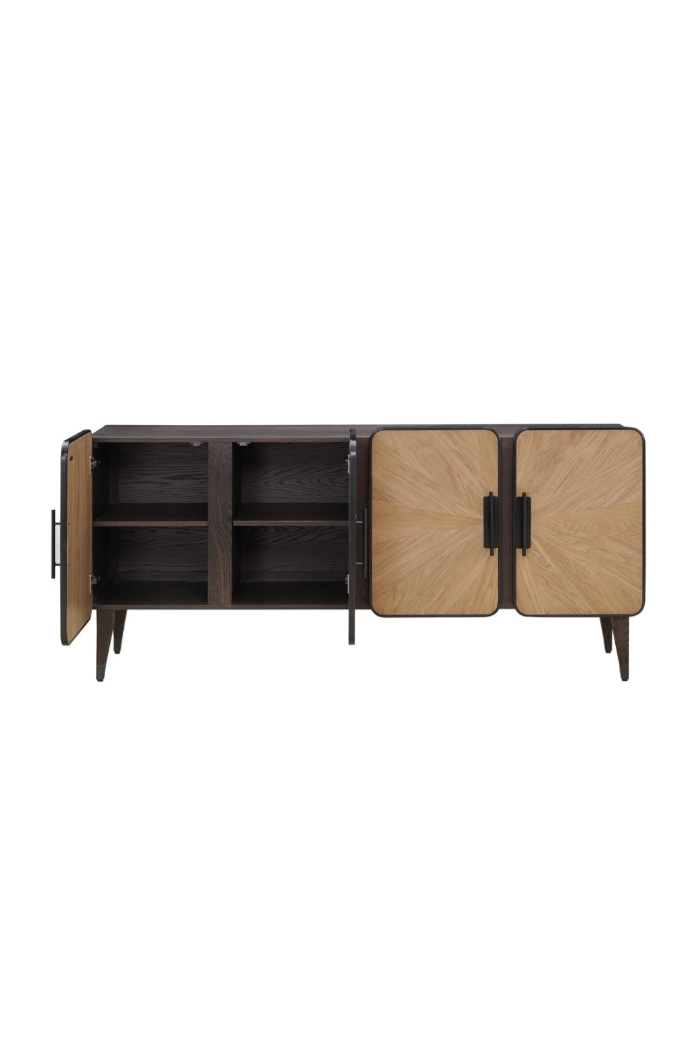 Oak Modern 4-Door Sideboard | Andrew Martin Renzo | Oroa.com