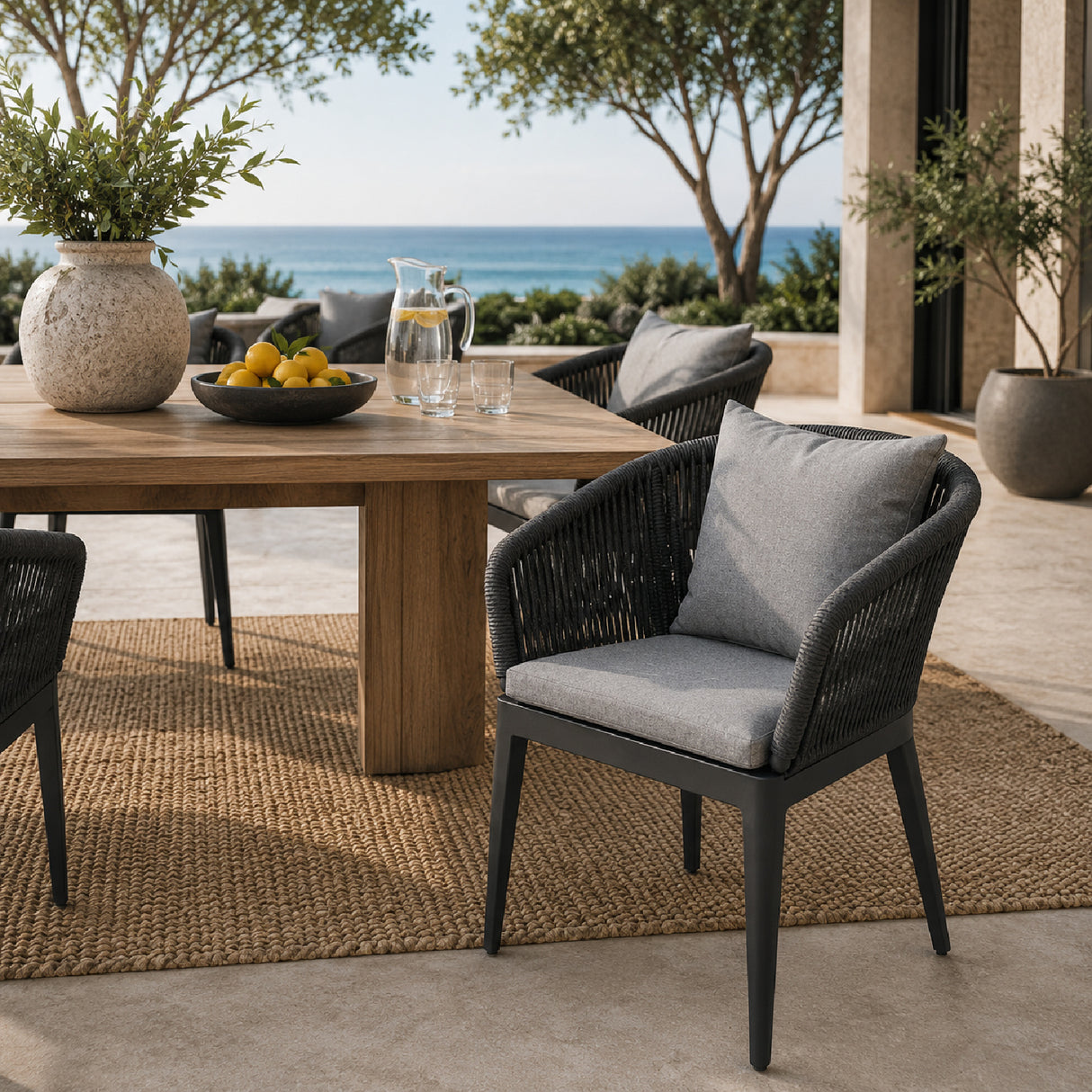 Curved Outdoor Dining Chair | Oroa.com