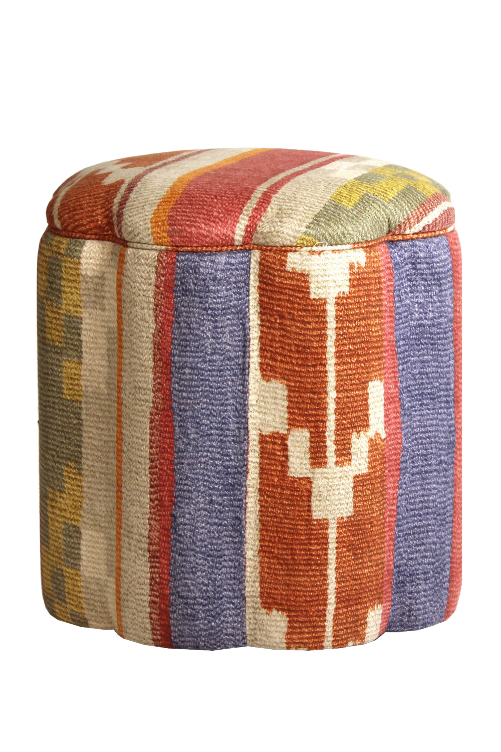 Fabric Upholstered Ottoman | Andrew Martin Daisy | Oroa.com