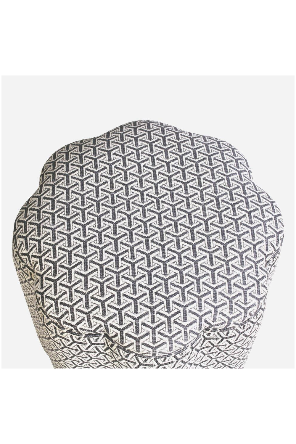 Fabric Upholstered Ottoman | Andrew Martin Daisy | Oroa.com