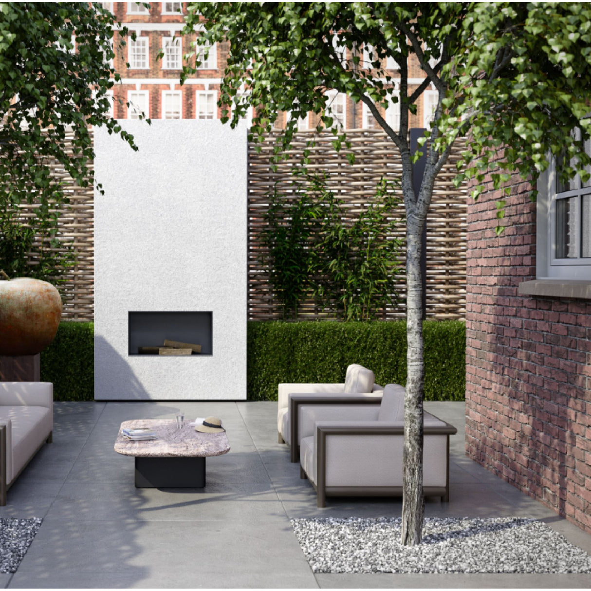 Taupe Outdoor Lounge Chair | Oroa.com