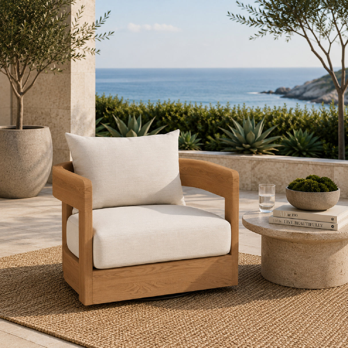 Outdoor Swivel Lounge Chair | Oroa.com