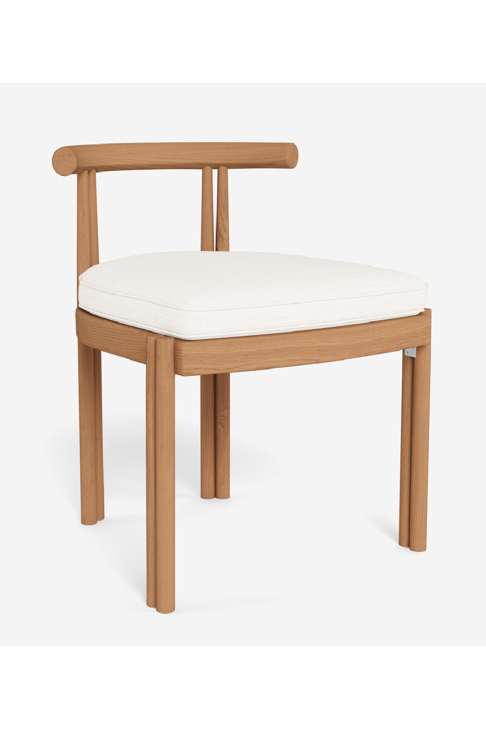 Curved Teak Outdoor Dining Chair | Andrew Martin Cove | Oroa.com