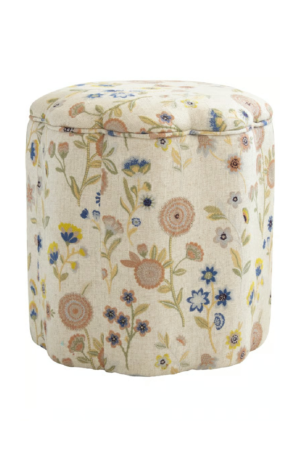 Fabric Upholstered Ottoman | Andrew Martin Daisy | Oroa.com