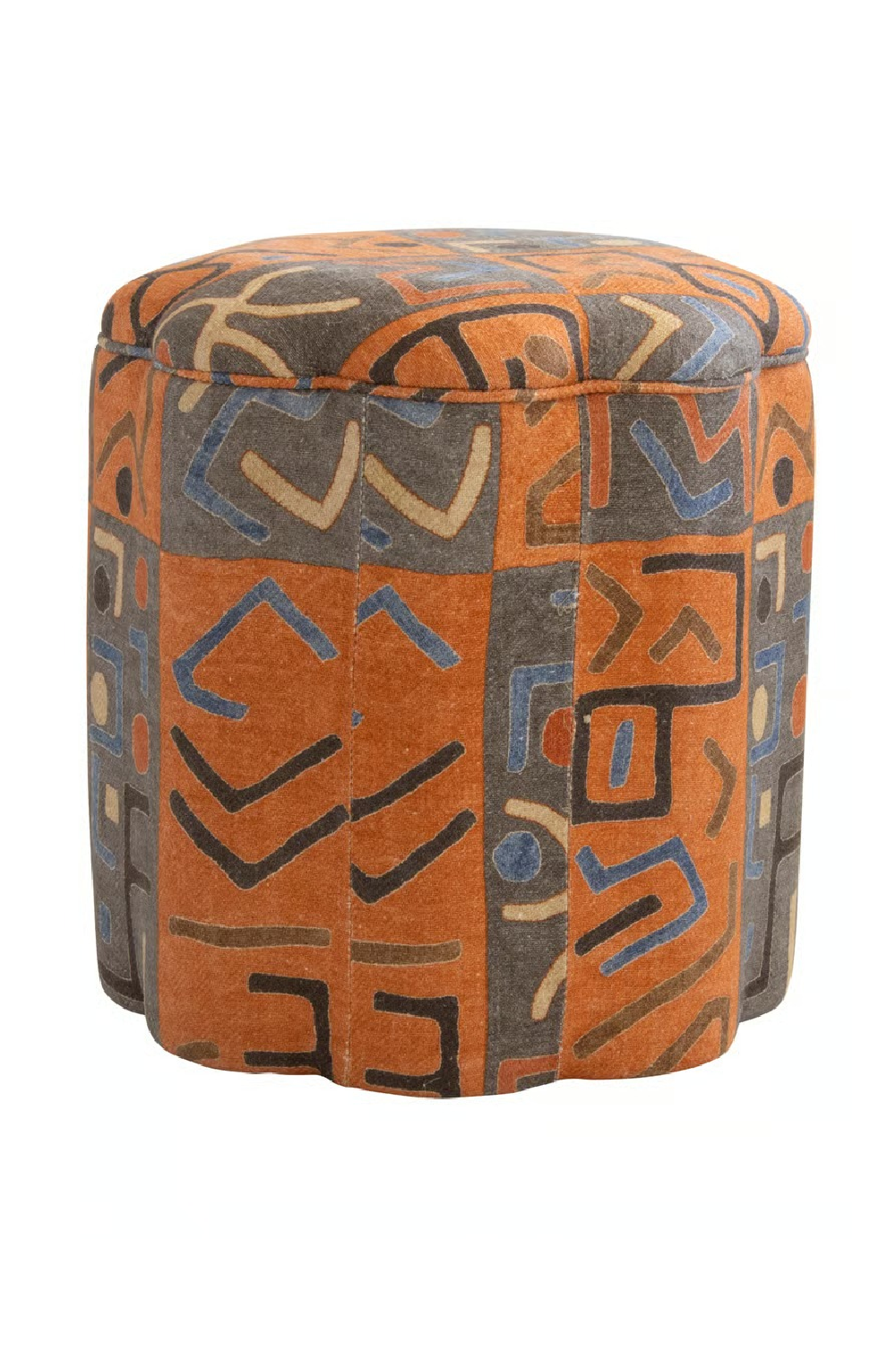 Fabric Upholstered Ottoman | Andrew Martin Daisy | Oroa.com