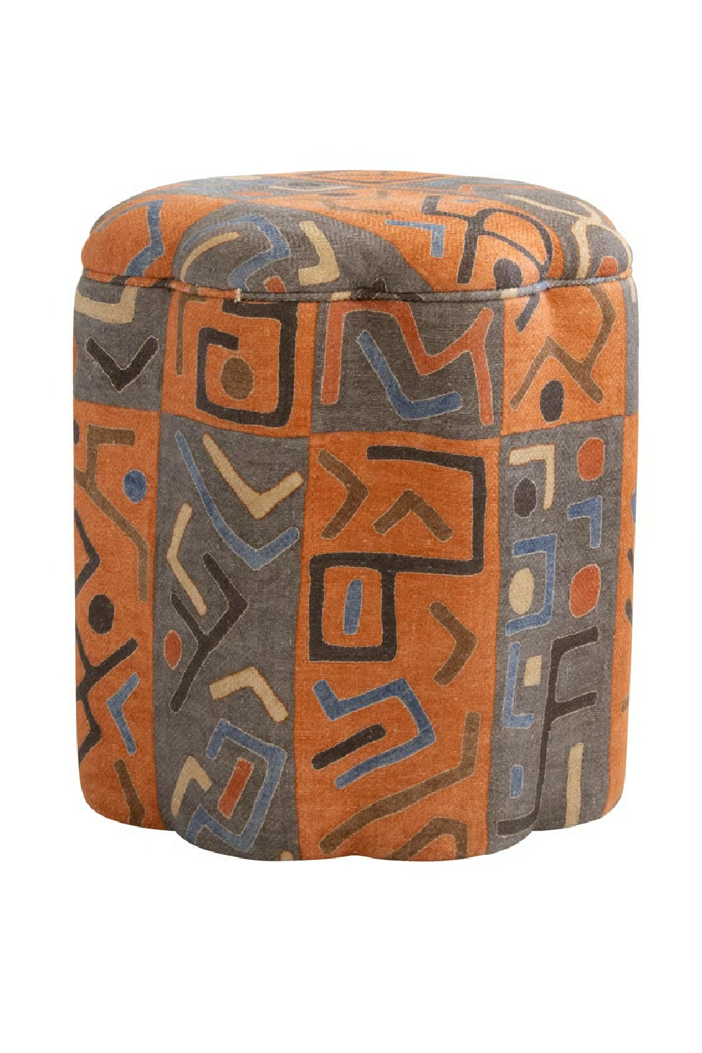 Fabric Upholstered Ottoman | Andrew Martin Daisy | Oroa.com