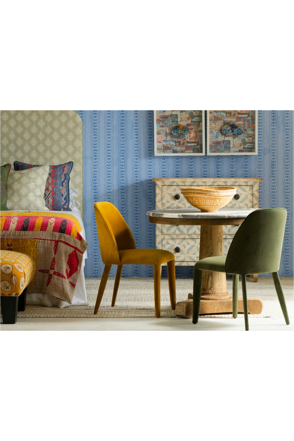 Velvet Dining Chair | Andrew Martin Carmen | Oroa.com