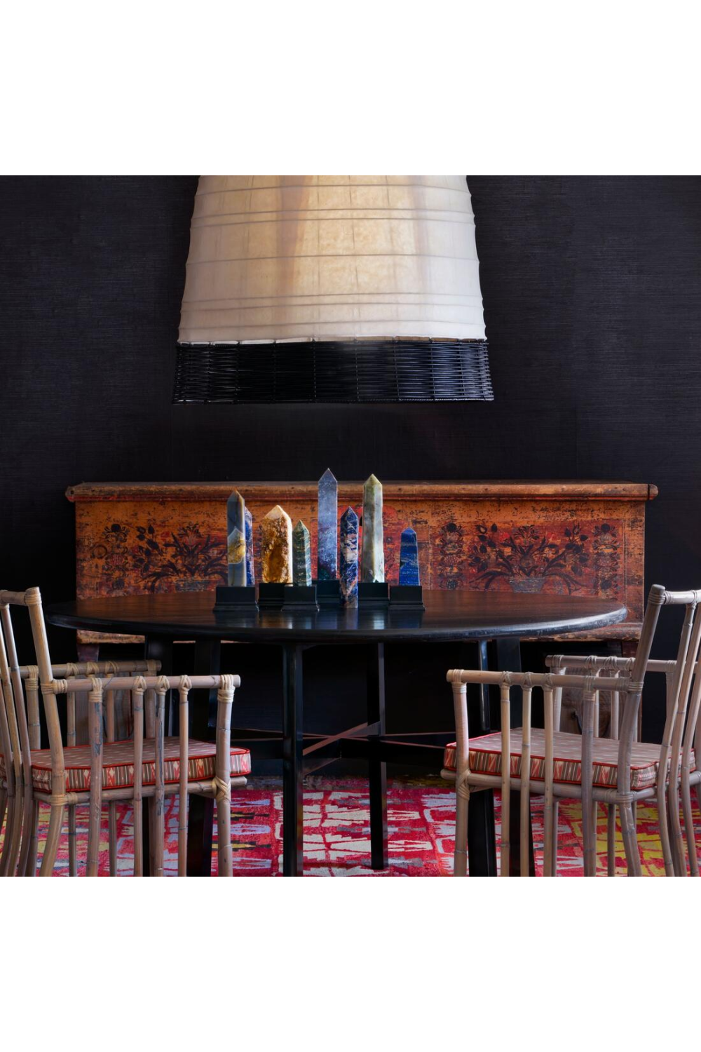 Painted Bamboo Dining Armchair | Oroa.com