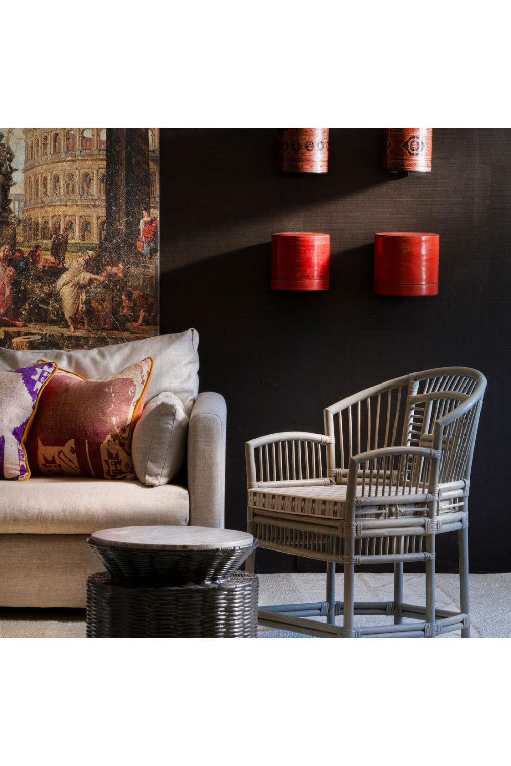 Painted Bamboo Accent Chair | Oroa.com