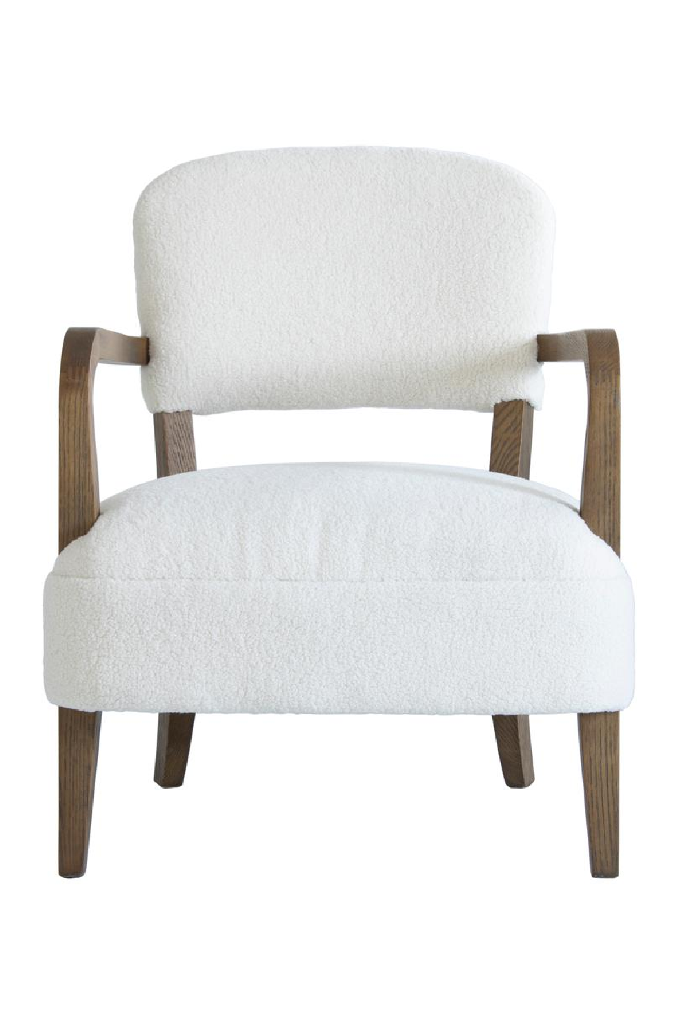 White Chenille Accent Chair | Oroa.com