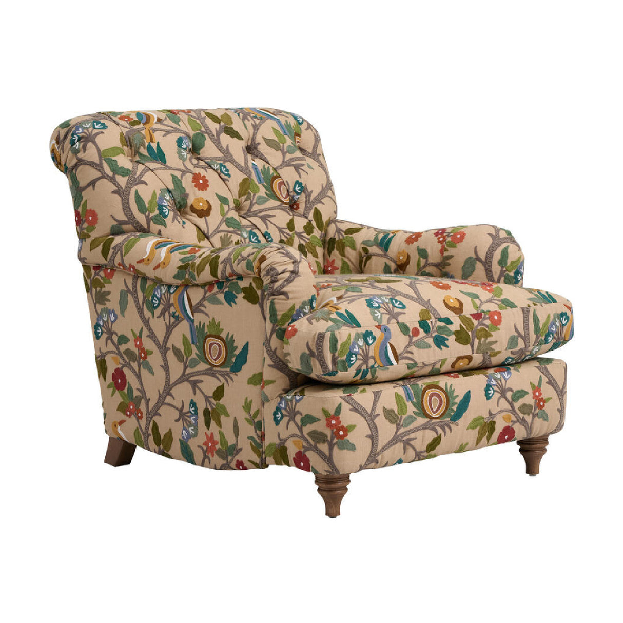 Modern European furniture - Floral Print Lounge Chair - www.oroa.com | Oroa.com