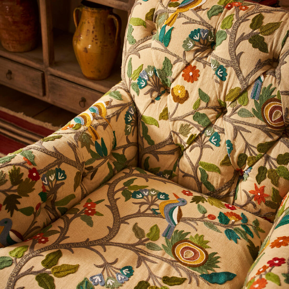 Modern European furniture - Floral Print Lounge Chair - www.oroa.com | Oroa.com