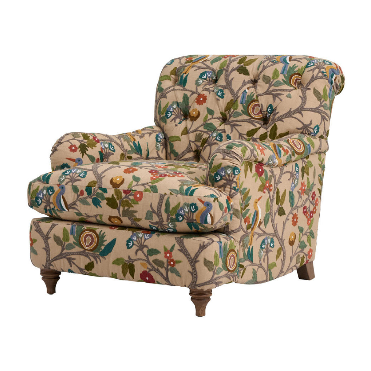Modern European furniture - Floral Print Lounge Chair - www.oroa.com | Oroa.com
