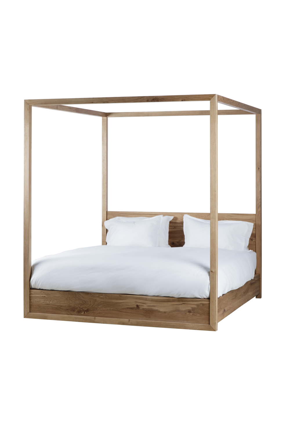 Reclaimed French Oak Poster King Bed | Andrew Martin Otis | Oroa.com