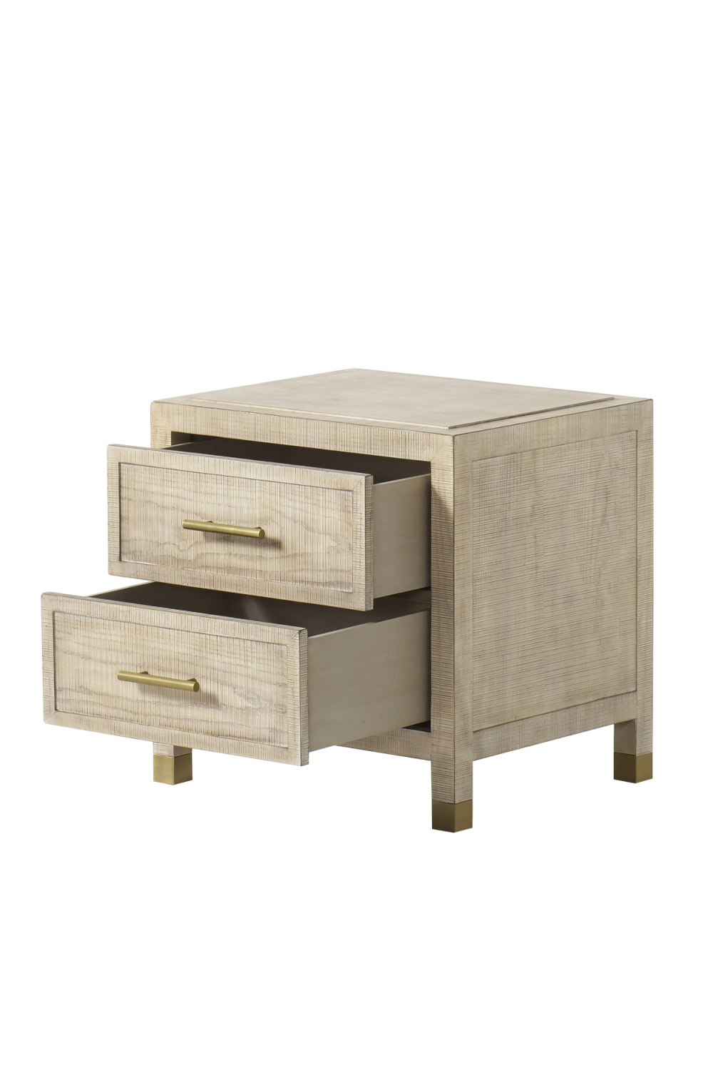 2 Drawer Natural Nightstand | Andrew Martin Raffles | OROA.com