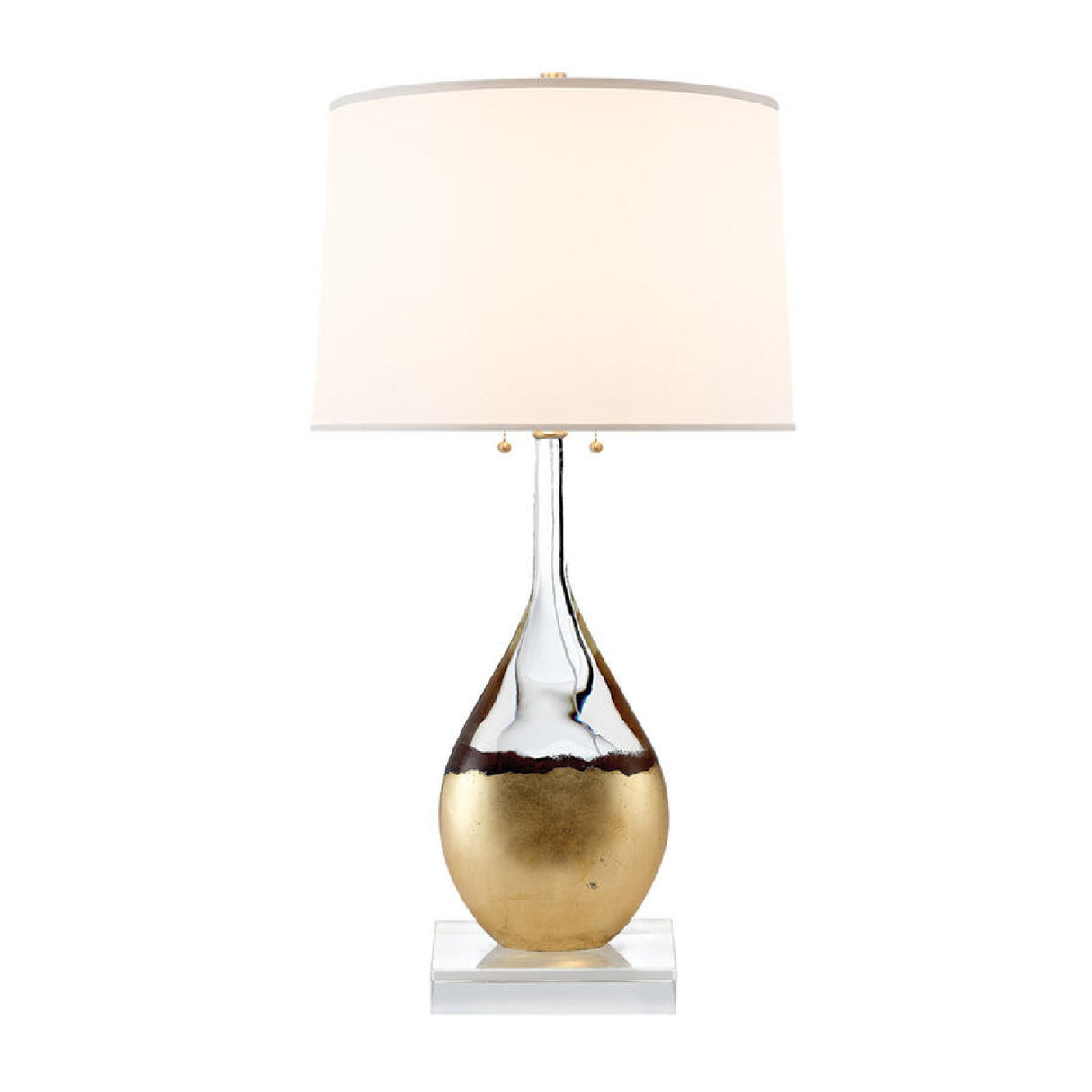 White Silk Crystal Table Lamp | Oroa.com