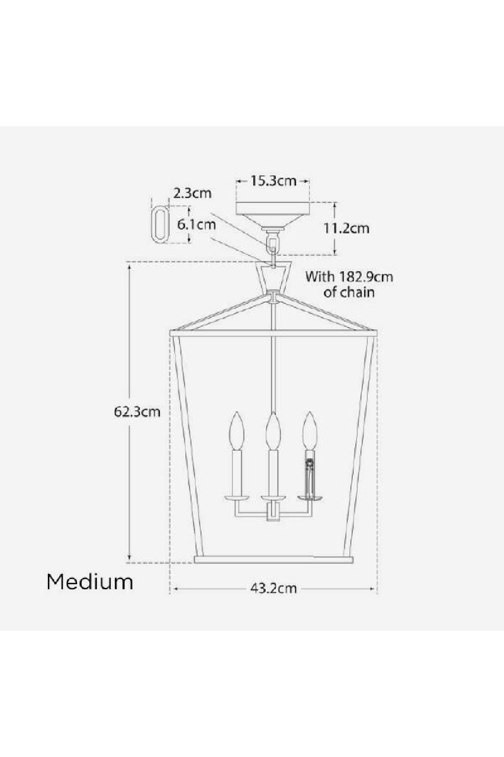 Iron Framed Candle Pendant Lamp | Andrew Martin Darlana | Oroa.com
