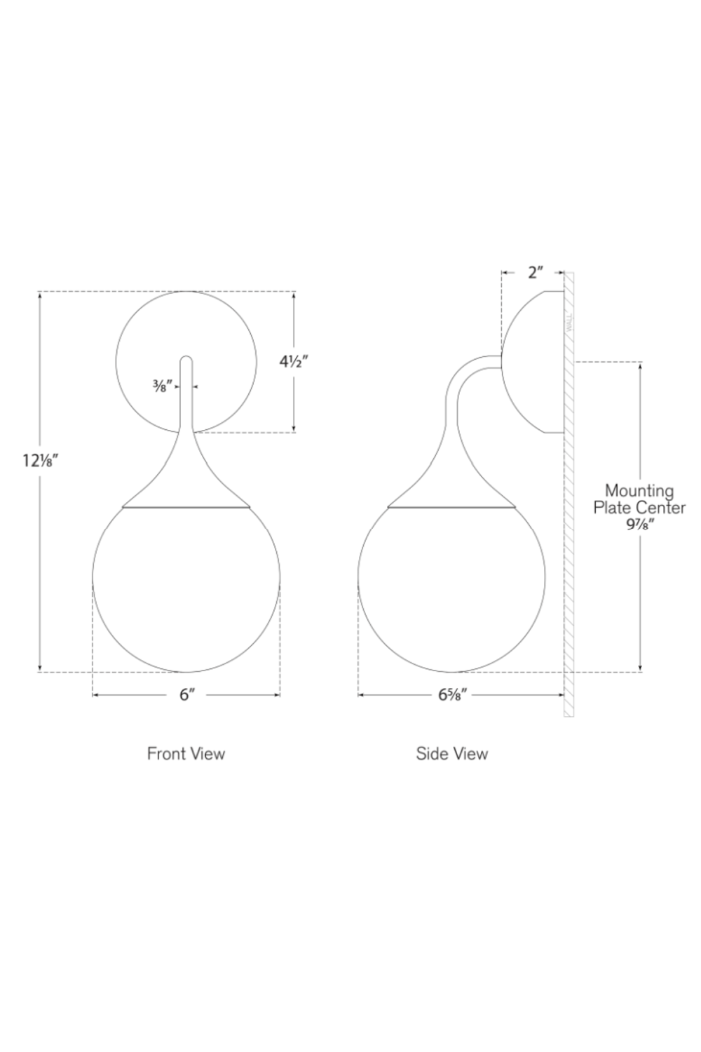 Antique Brass Single Wall Light | Andrew Martin Cristol | Oroa.com