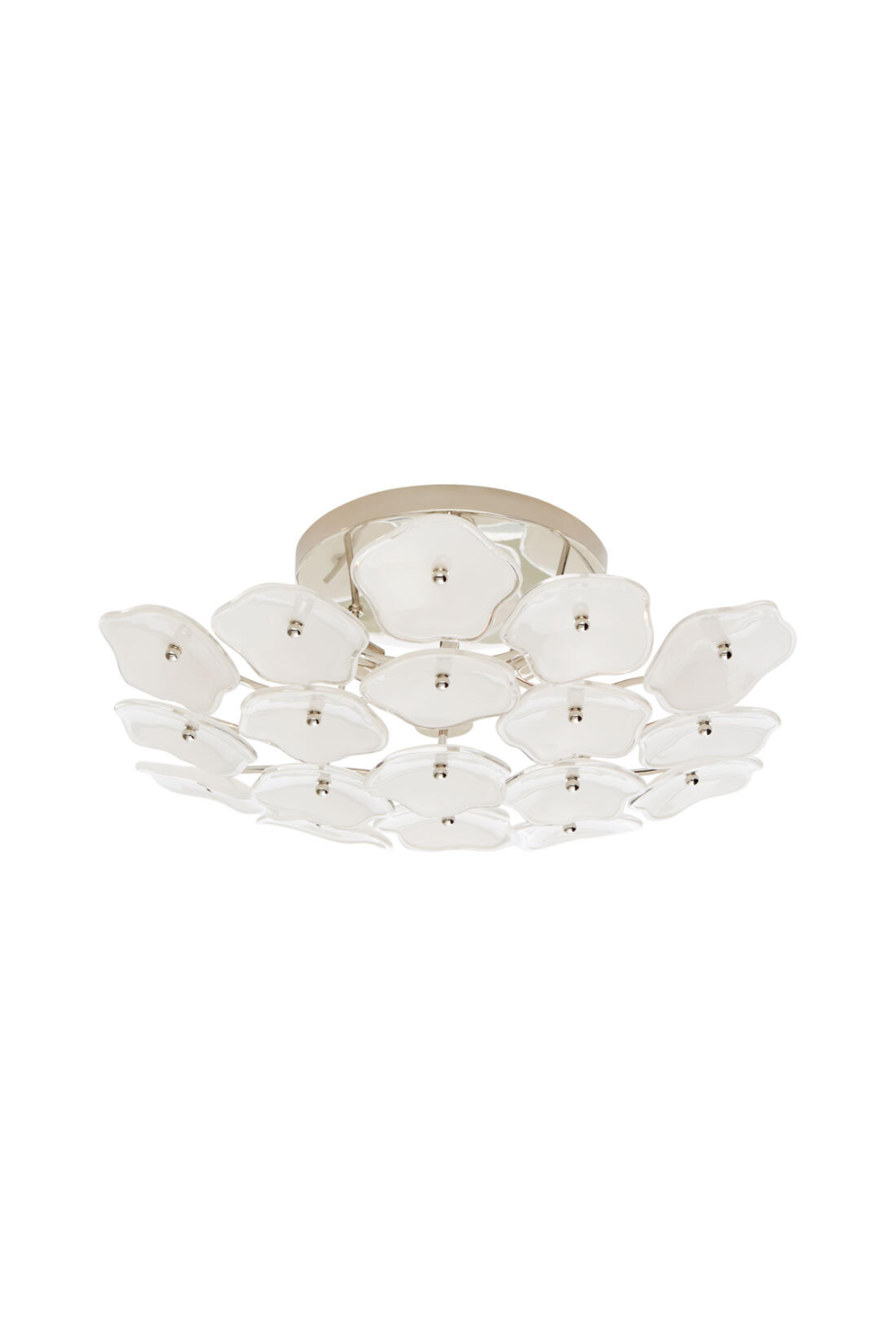 Cream Floral Glass Ceiling Lamp | Andrew Martin Leighton | Oroa.com