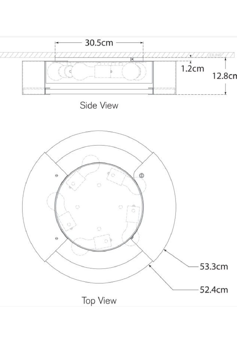 Round Alabaster Ceiling Lamp | Andrew Martin Melange | Oroa.com