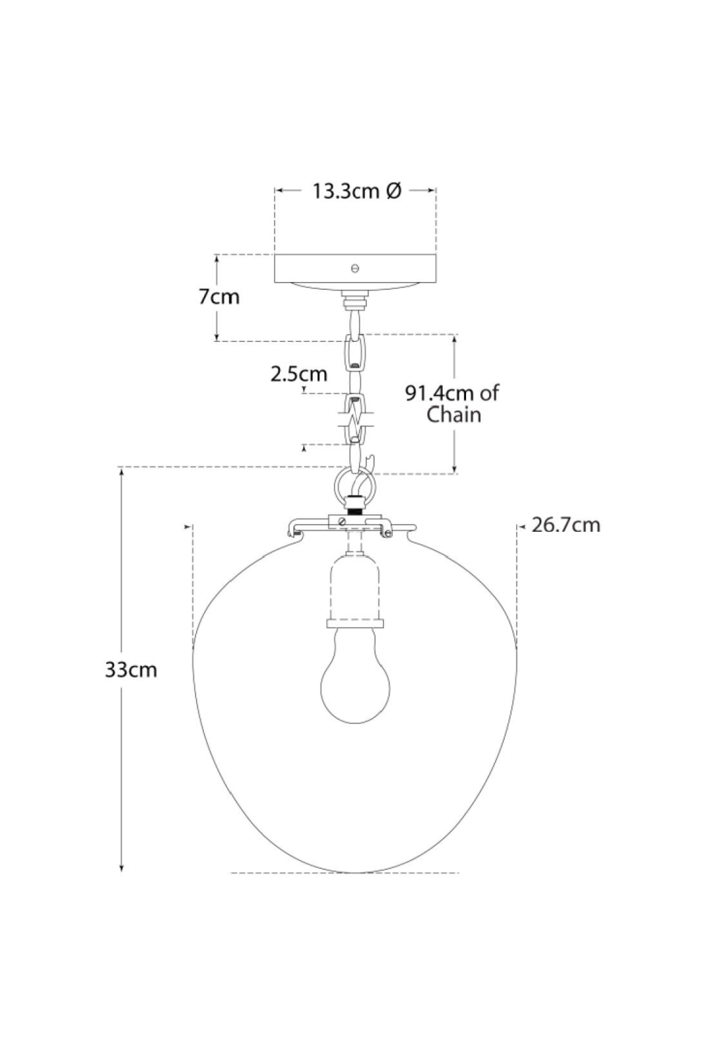 Acorn-Shaped Pendant Light | Andrew Martin Katie | Oroa.com