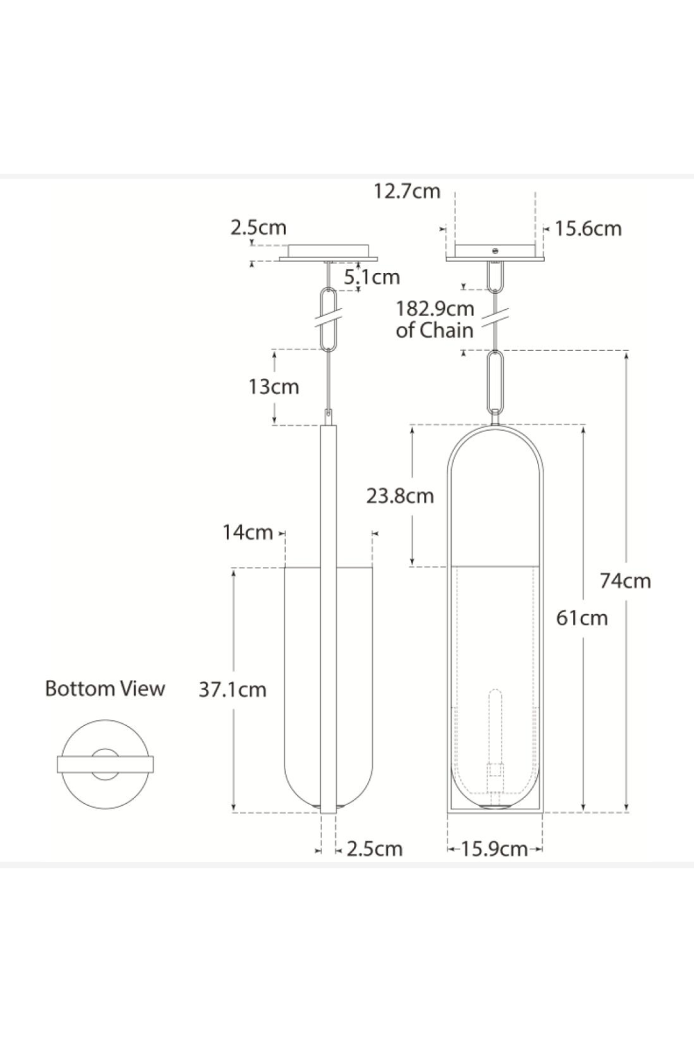 Elongated Alabaster Pendant Lamp | Andrew Martin Melange | Oroa.com