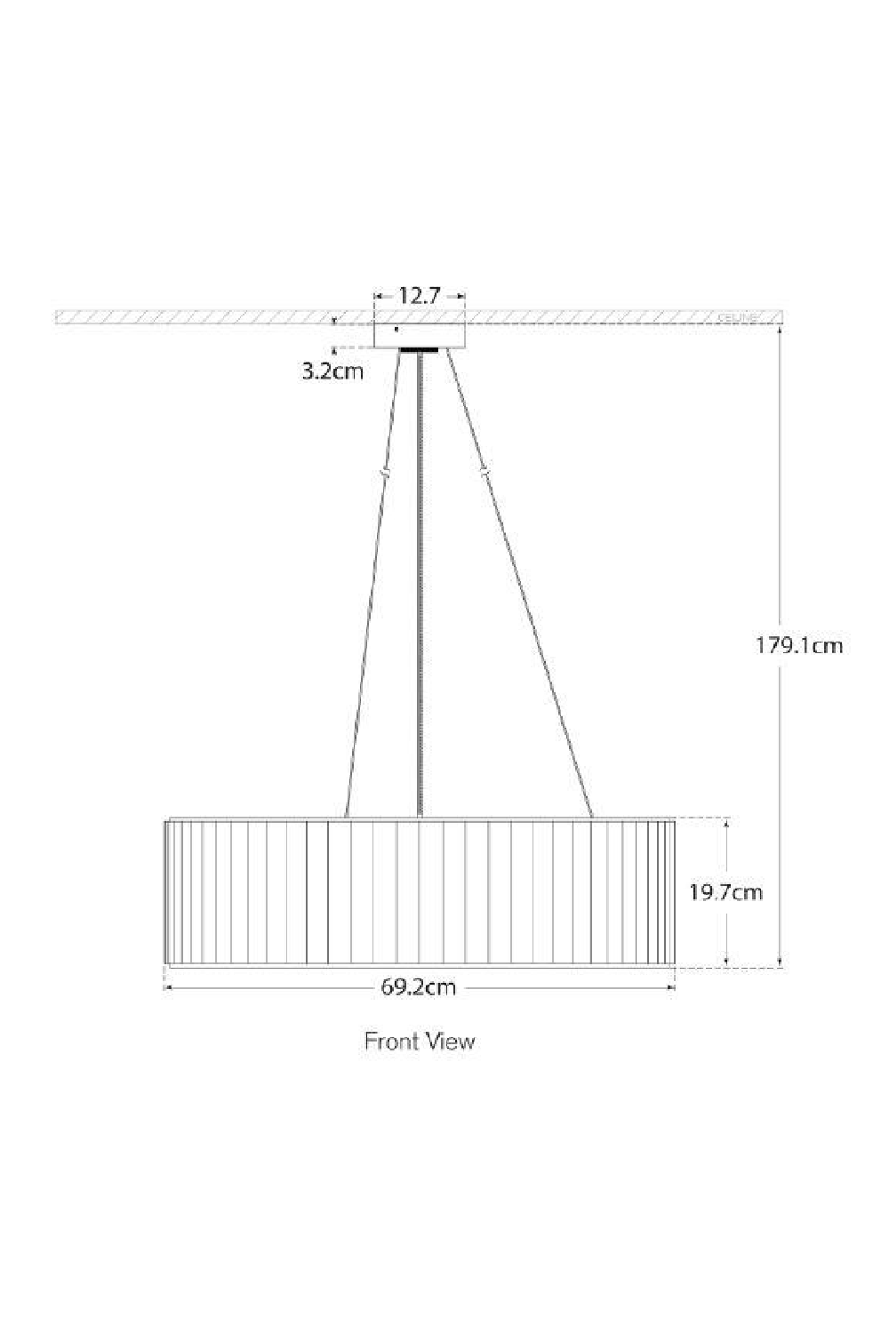 Pleated Shade Pendant Lamp | Andrew Martin Palati | Oroa.com