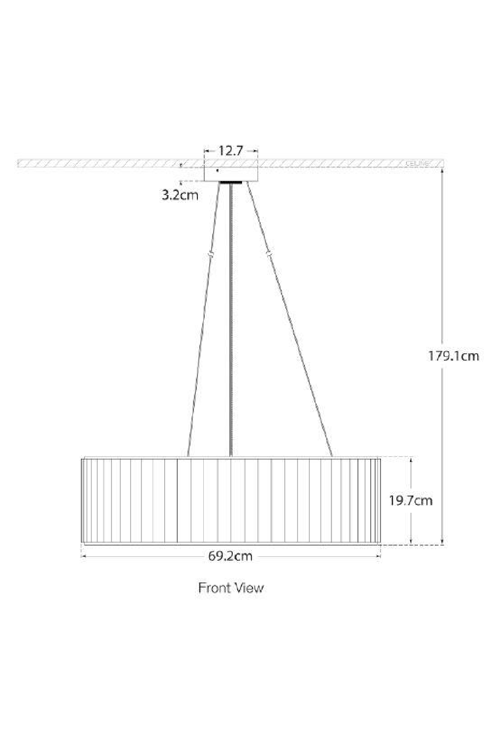 Pleated Shade Pendant Lamp | Andrew Martin Palati | Oroa.com
