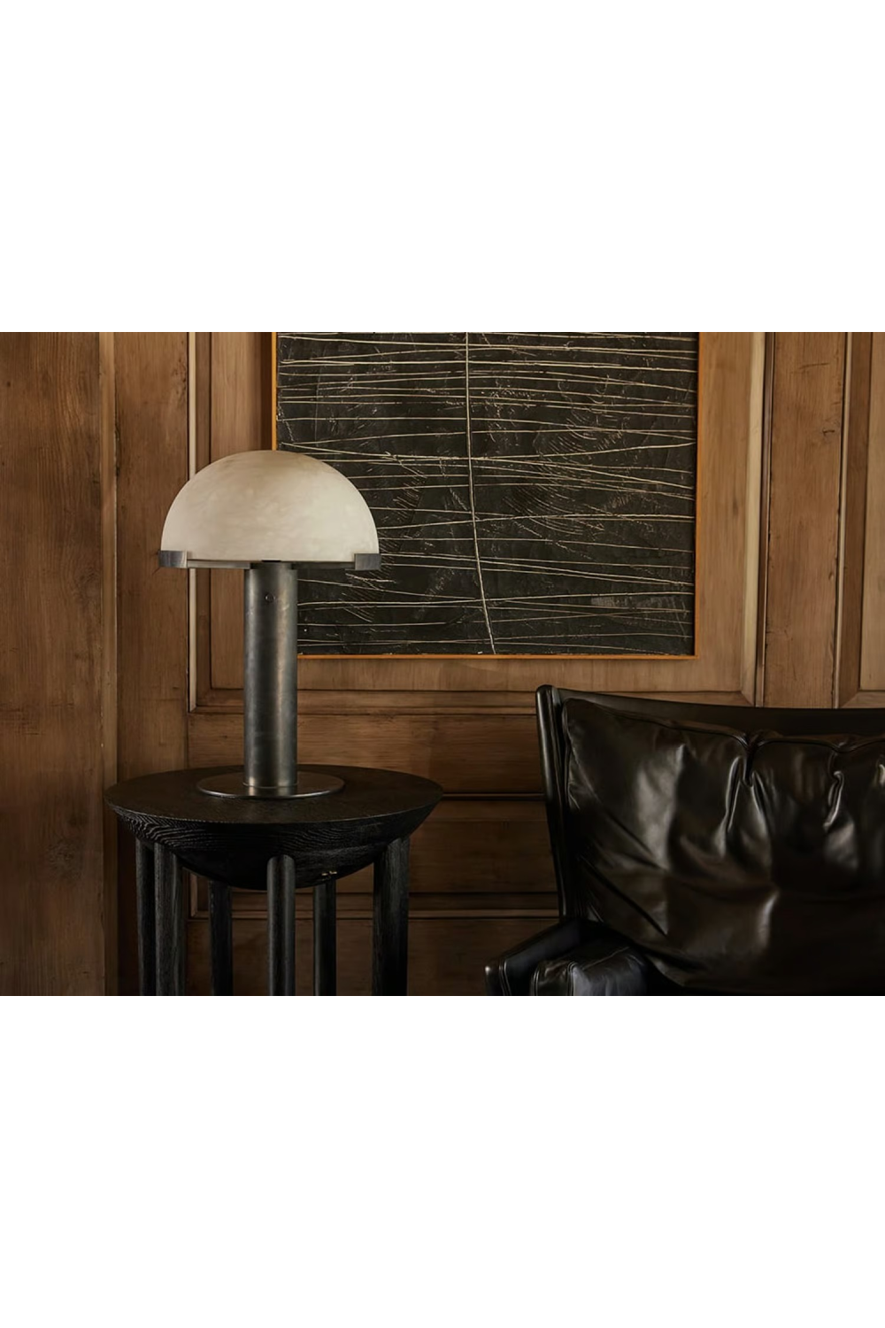 Alabaster Dome Table Lamp | Andrew Martin Melange | Oroa.com