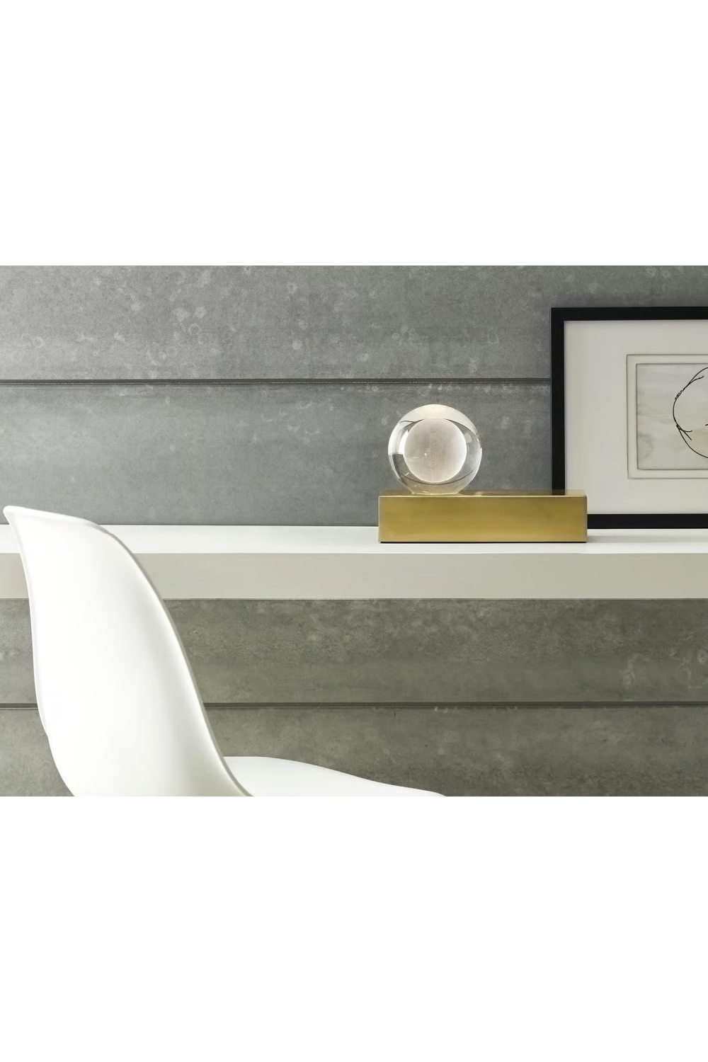 Marble Base Sphere Table Lamp | Andrew Martin Mina | Oroa.com