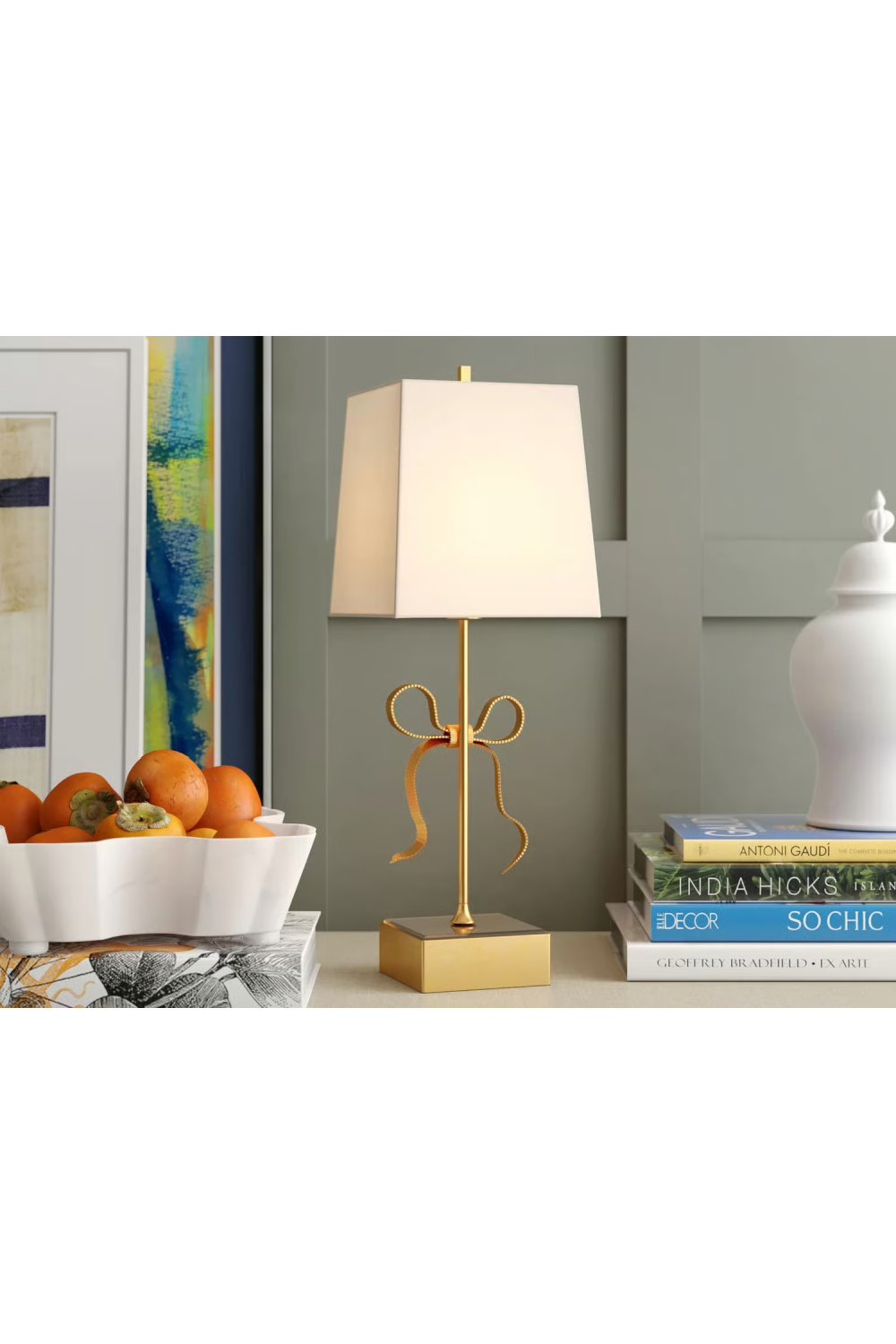 Bow Embellished Table Lamp | Andrew Martin Ellery | Oroa.com
