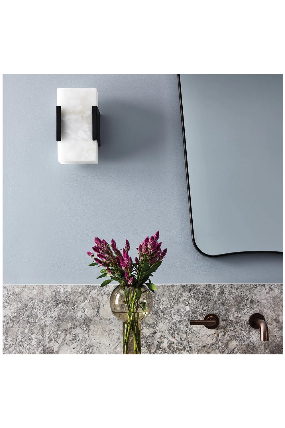 Rectangular Alabaster Wall Lamp | Andrew Martin Covet | Oroa.com