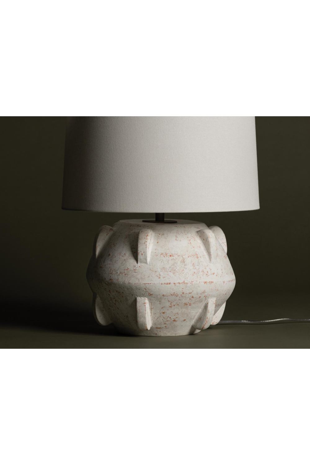 Whitewashed Terracotta Table Lamp | Andrew Martin Vanda | Oroa.com