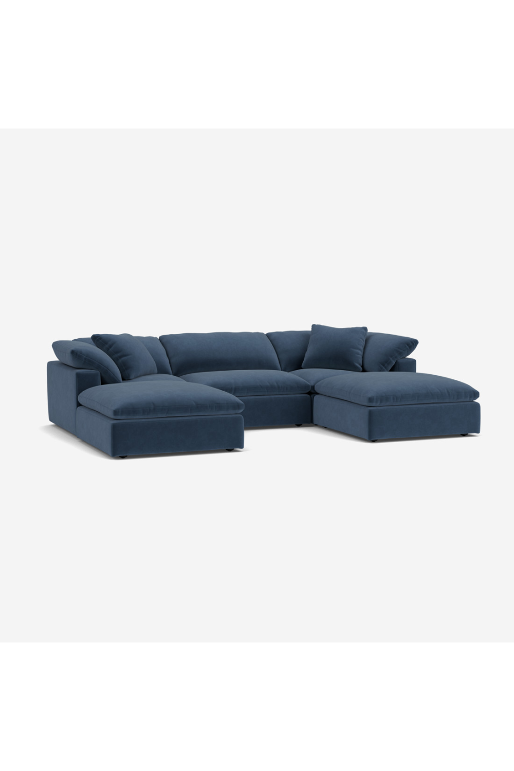 Indigo Fabric Sectional Sofa L | Andrew Martin Truman | Oroatrade.com