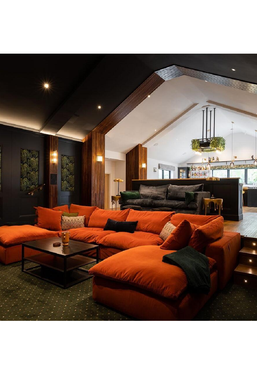 Indigo Fabric Sectional Sofa L | Andrew Martin Truman | Oroatrade.com