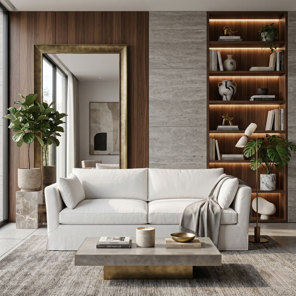 Linen Upholstered Modern Sofa | Oroa.com