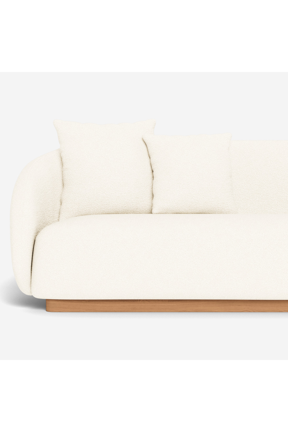 Ivory Outdoor 3-Seater Sofa | Andrew Martin Como | Oroa.com