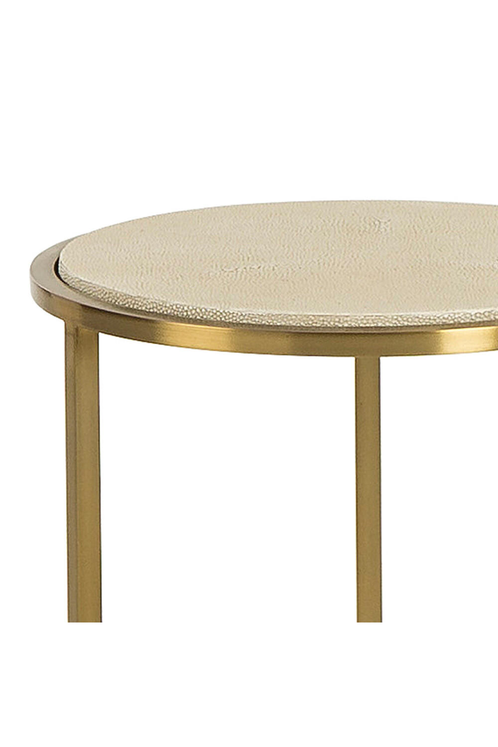 Cream Shagreen Accent Table | Andrew Martin Holly | Oroa.com
