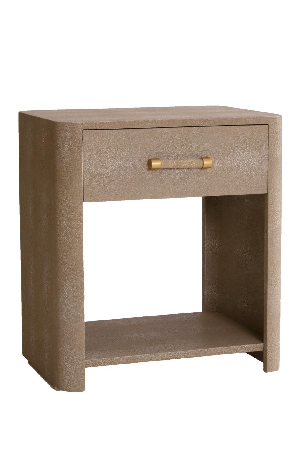 Shagreen Minimalist Bedside Table | Andrew Martin Moby | Oroa.com