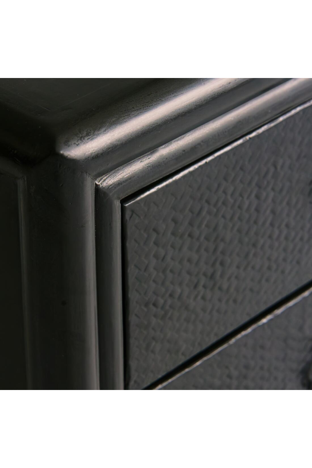 Black 2-Drawer Nightstand | Andrew Martin Concordia | Oroa.com