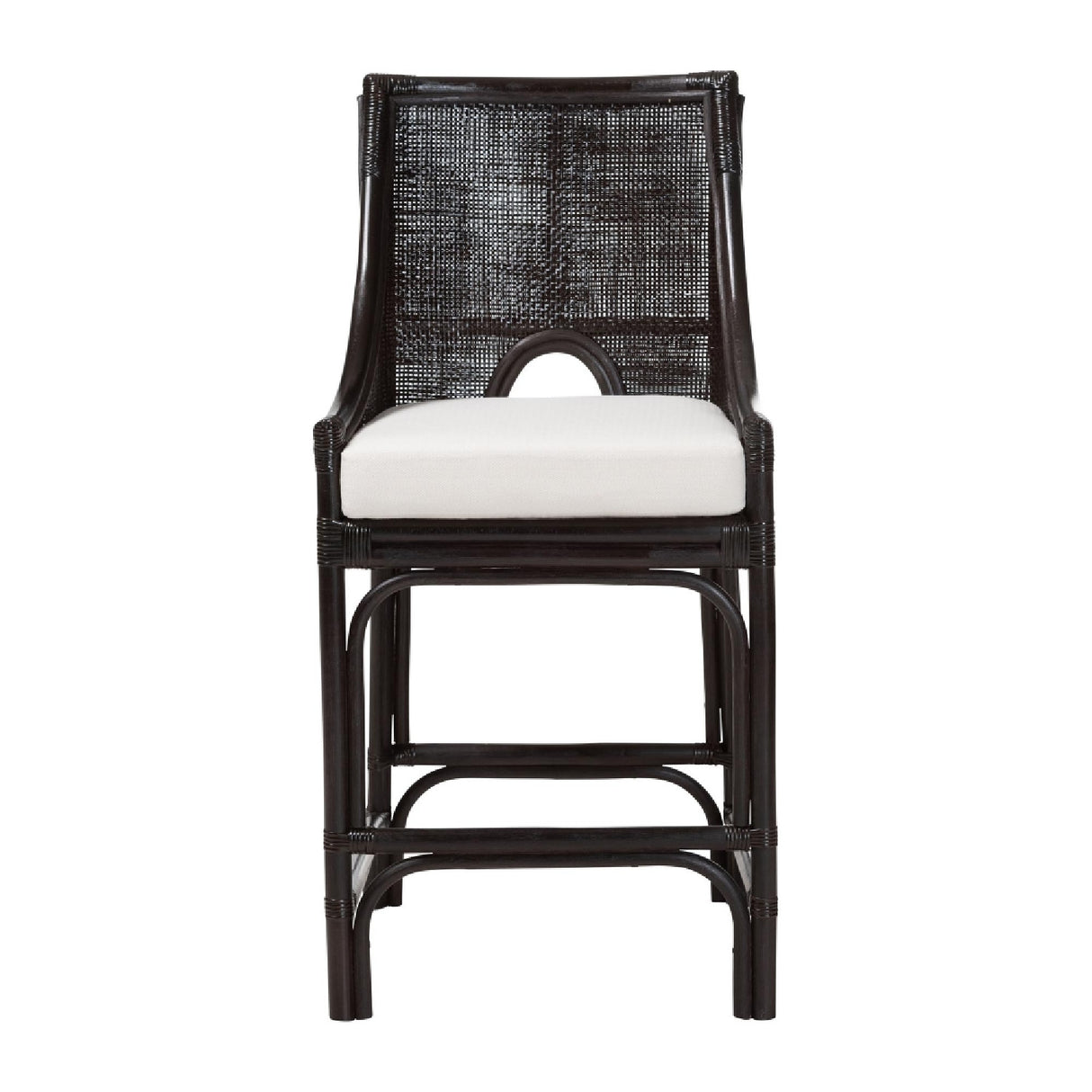 Modern European furniture - Rattan Sloped-Arm Counter Stool - www.oroa.com | Oroa.com