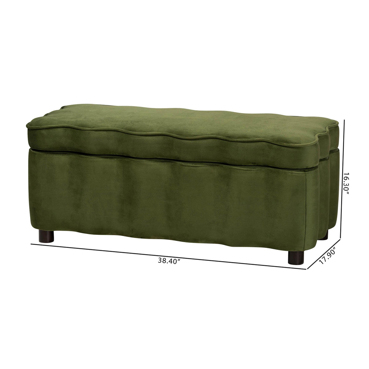 Velvet Storage Bench | Oroa.com