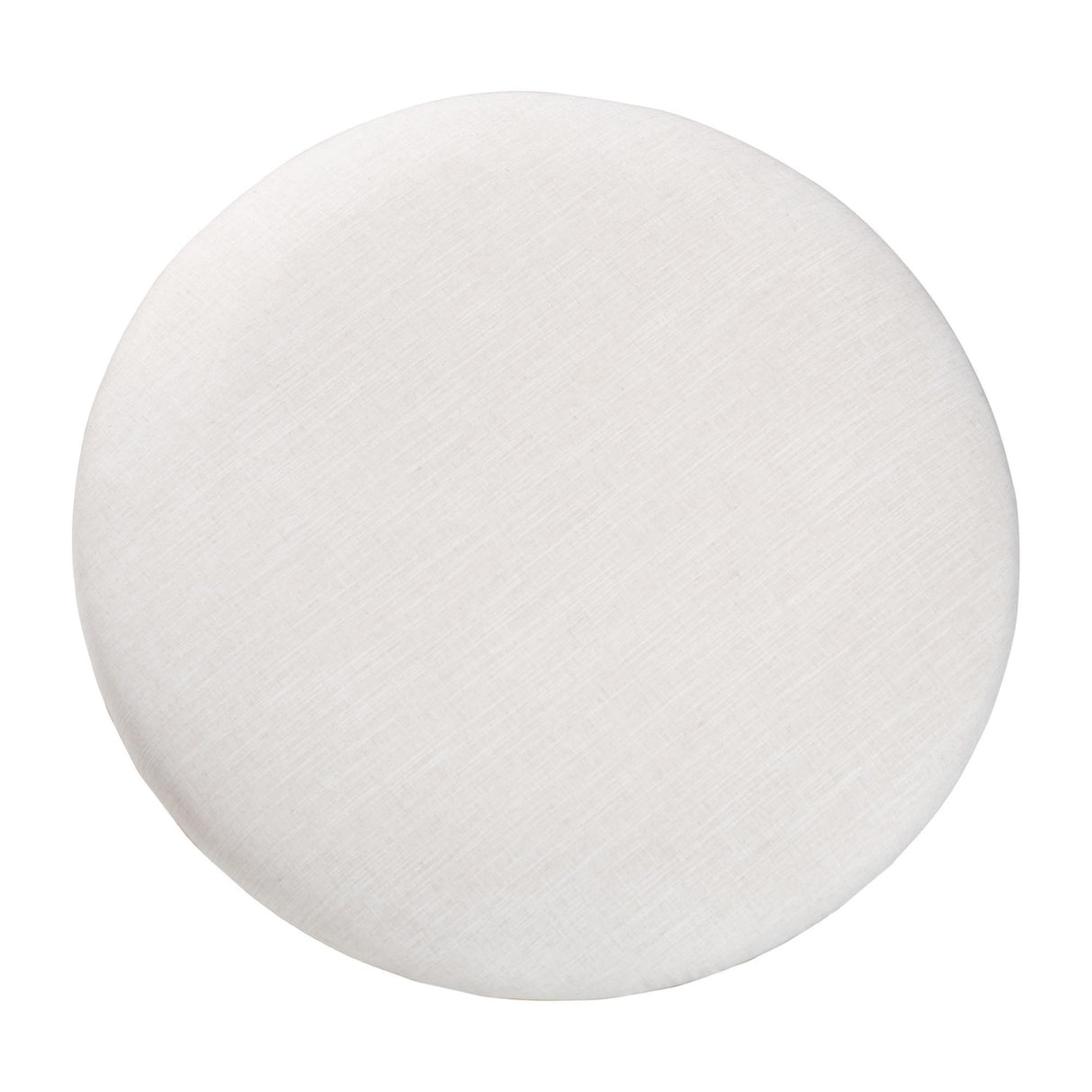 Modern European furniture - White Padded Round Cocktail Ottoman - www.oroa.com | Oroa.com